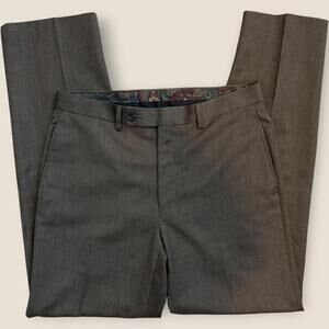 Lauren Ralph Lauren Women's Dress Pants Brown Checked Size 32W 32L